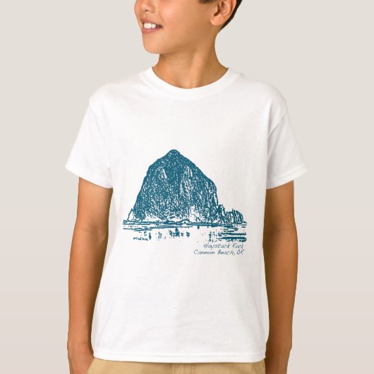 Haystack Rock Illustration T-Shirt (Vorderseite)
