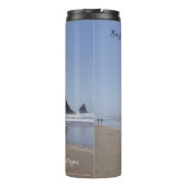 Haystack Rock Kanonenstrand Oregon Tasse (Rückseite)