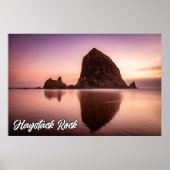 Haystack Rock, Küste von Oregon, USA Poster (Vorne)