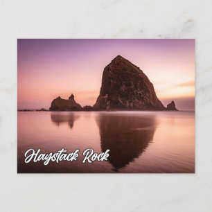 Haystack Rock, Küste von Oregon, USA Postkarte
