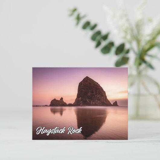 Haystack Rock, Küste von Oregon, USA Postkarte (Stehend Vorderseite)