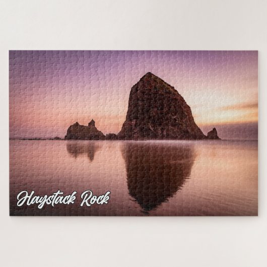 Haystack Rock, Küste von Oregon, USA Puzzle (Horizontal)