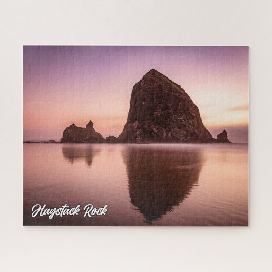 Haystack Rock, Küste von Oregon, USA Puzzle (Horizontal)