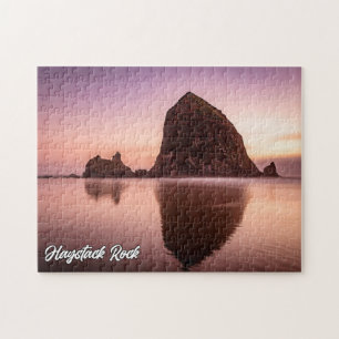 Haystack Rock, Küste von Oregon, USA Puzzle