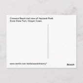 Haystack Rock Oregon Küste Postkarte (Rückseite)