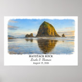 Haystack Rock Oregon Poster, Cannon Beach Benutzer Poster (Vorne)