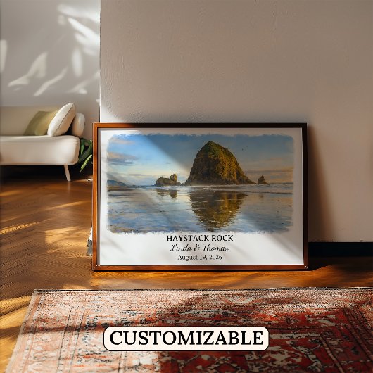 Haystack Rock Oregon Poster, Cannon Beach Benutzer Poster