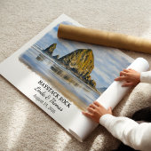 Haystack Rock Oregon Poster, Cannon Beach Maßgesch Poster