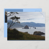 Haystack Rock, Oregon Postkarte (Vorne/Hinten)