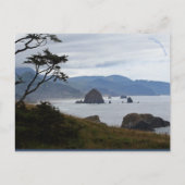 Haystack Rock, Oregon Postkarte (Vorderseite)