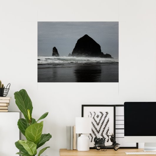 Haystack Rock Poster (Heimbüro)
