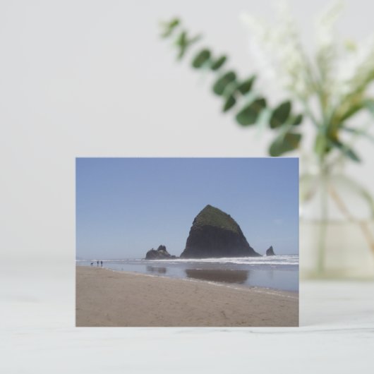 Haystack Rock Postkarte (Stehend Vorderseite)