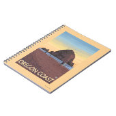 Haystack Rock Vintage Travel Poster Notizblock (Linke Seite)