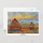 Haystack von Claude Monet Postkarte (Vorne/Hinten)