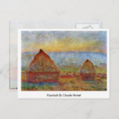 Haystack von Claude Monet Postkarte (Vorne/Hinten)