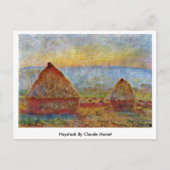 Haystack von Claude Monet Postkarte (Vorderseite)