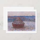 "HAYSTACKS" 1890-1891 CLAUDE MONET POSTCARD (Vorne/Hinten)