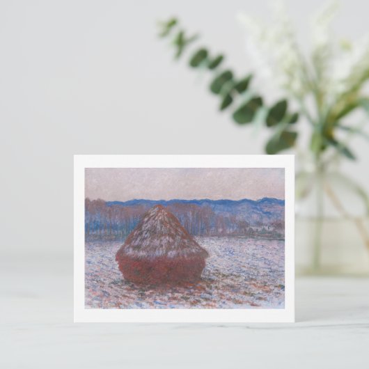 "HAYSTACKS" 1890-1891 CLAUDE MONET POSTKARTE (Stehend Vorderseite)
