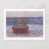 "HAYSTACKS" 1890-1891 CLAUDE MONET POSTKARTE (Vorderseite)