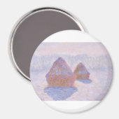 Haystacks by Claude Monet Magnet (Vorderseite/Rückseite)