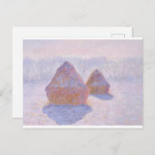 Haystacks by Claude Monet Postkarte (Vorne/Hinten)