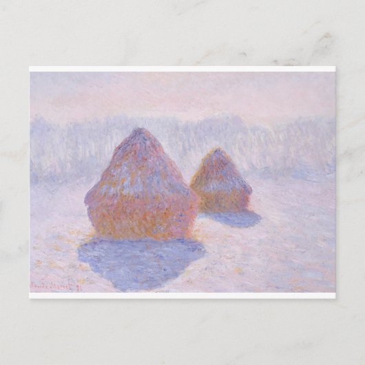 Haystacks by Claude Monet Postkarte (Vorderseite)