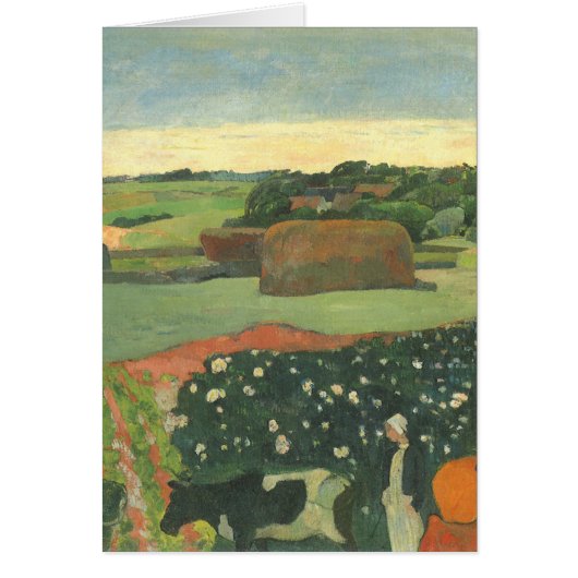 Haystacks in der Bretagne von Paul Gauguin, Vintag (Vorne)