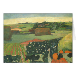 Haystacks in der Bretagne von Paul Gauguin, Vintag