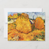 Haystacks in der Provence von Vincent van Gogh (Vorderseite)