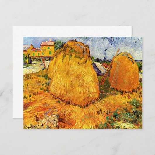 Haystacks in der Provence von Vincent van Gogh (Vorne/Hinten)