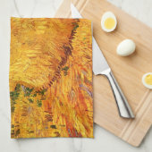 Haystacks in der Provence von Vincent van Gogh Geschirrtuch (Viertel Falte)