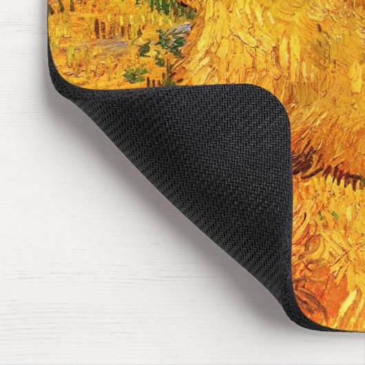 Haystacks in der Provence von Vincent van Gogh Mousepad (Ecke)