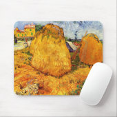 Haystacks in der Provence von Vincent van Gogh Mousepad (Mit Mouse)
