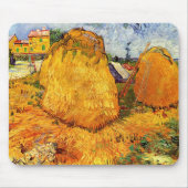 Haystacks in der Provence von Vincent van Gogh Mousepad (Vorne)