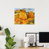 Haystacks in der Provence von Vincent van Gogh Poster (Heimbüro)