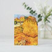 Haystacks in der Provence von Vincent van Gogh Postkarte (Stehend Vorderseite)