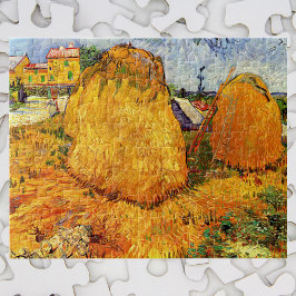 Haystacks in der Provence von Vincent van Gogh Puzzle