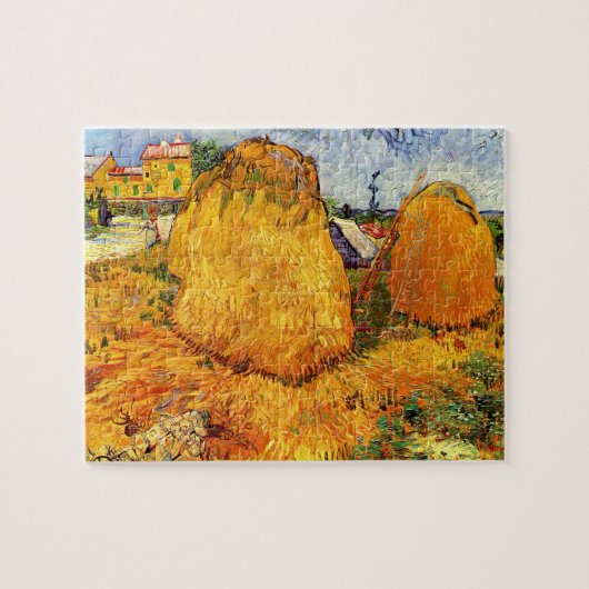 Haystacks in der Provence von Vincent van Gogh Puzzle (Horizontal)