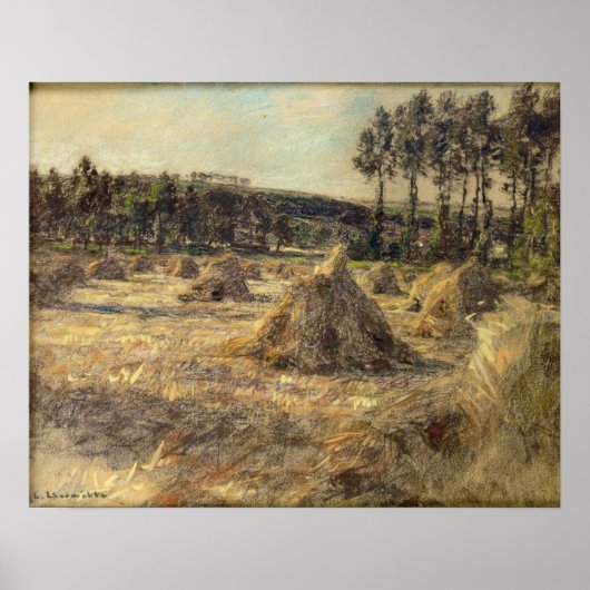 Haystacks in Sunset, 1906 Poster (Vorne)
