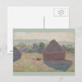 Haystacks Midday Claude Monet Postkarte (Vorne/Hinten)
