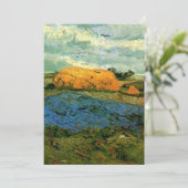 Haystacks Under a Rainy Sky von Vincent van Gogh (Stehend Vorderseite)