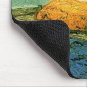 Haystacks Under a Rainy Sky von Vincent van Gogh Mousepad (Ecke)