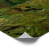 Haystacks Under a Rainy Sky von Vincent van Gogh Poster (Ecke)