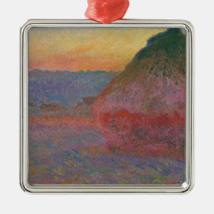 Haystacks (von Claude Monet) Keramik Ornament Aus Metall
