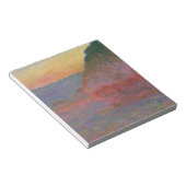 Haystacks (von Claude Monet) Notizblock (angewinkelt)