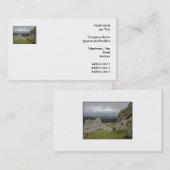 Haytor. Felsen in Devon England. Auf Weiß Visitenkarte (Vorne/Hinten)