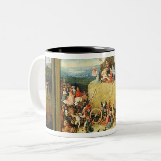Haywain, 1515 zweifarbige tasse (Vorderseite Links)