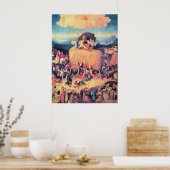 Haywain Triptych Print Poster (Küche)