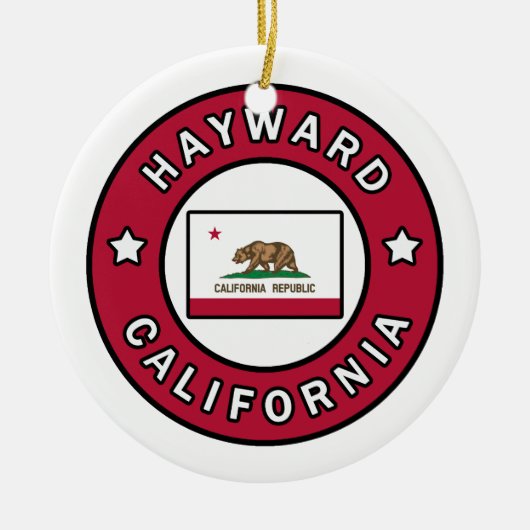 Hayward California Keramik Ornament (Vorne)