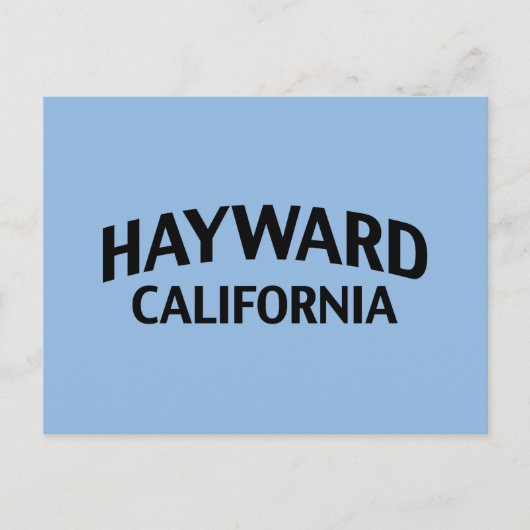Hayward California Postkarte (Vorderseite)